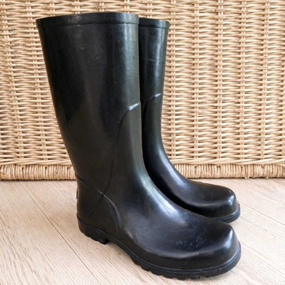COLUMBIA Rain Boots Tall Rubber Mud Boots Work Chore Garden Rainboots  10 Women